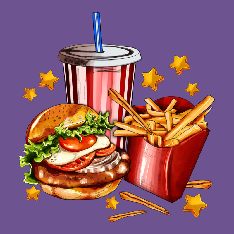 Hamburger Potatoes And Coke Vintage Tee by AdoDesignShop | Teevron