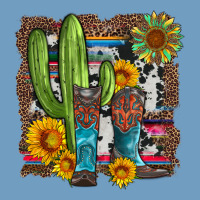 Western Cactus With Cowboy Boots And Sunflowers Urban Heavy Tee | Teevron