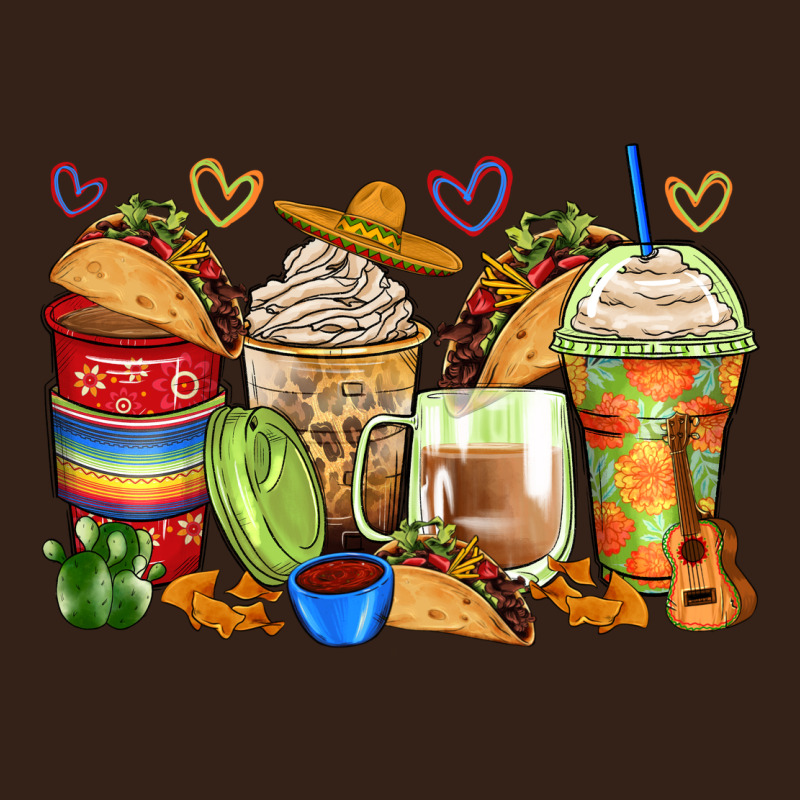 Tacos Coffee Cups Heavy Core Tee by Zillion Design Studio | Teevron