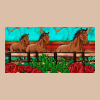 Horses Roses Ann Cactuses License Plate Urban Heavy Tee | Teevron