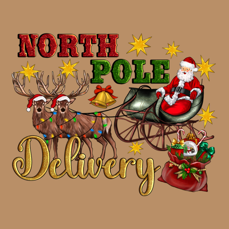 North Pole Delivery Santa Sleigh Vintage Hoodie by Artiststas | Teevron