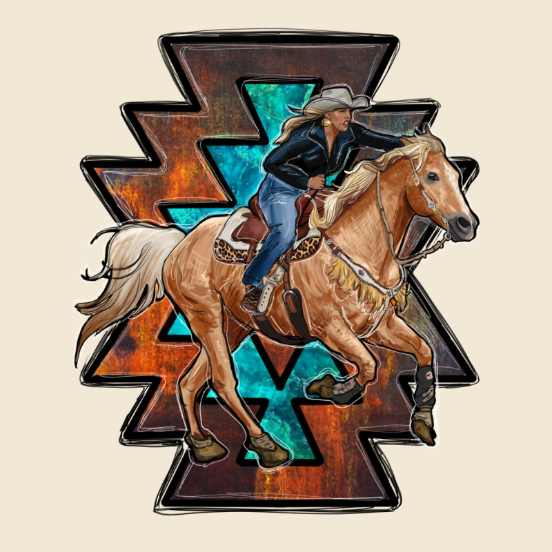 Cowgirl With Aztec Premium Tee by RanaPortraitStore | Teevron