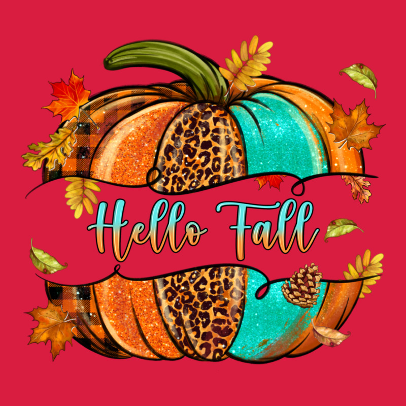 Pumpkin Hello Fall Premium Hoodie by NancyCooperArtShop | Teevron