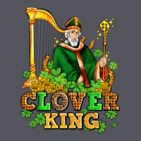 St Patricks Clover King  With Shamrocks Vintage Hoodie | Teevron