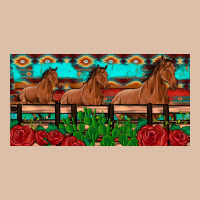 Horses Roses Ann Cactuses License Plate Urban Heavy Tee | Teevron