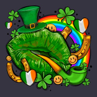 St Patricks Lips With Horseshoe Rainbow And Shamrocks Vintage Hoodie | Teevron