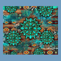 Gemstone Turquoises Aztec Leopard Cowhide Urban Heavy Tee | Teevron
