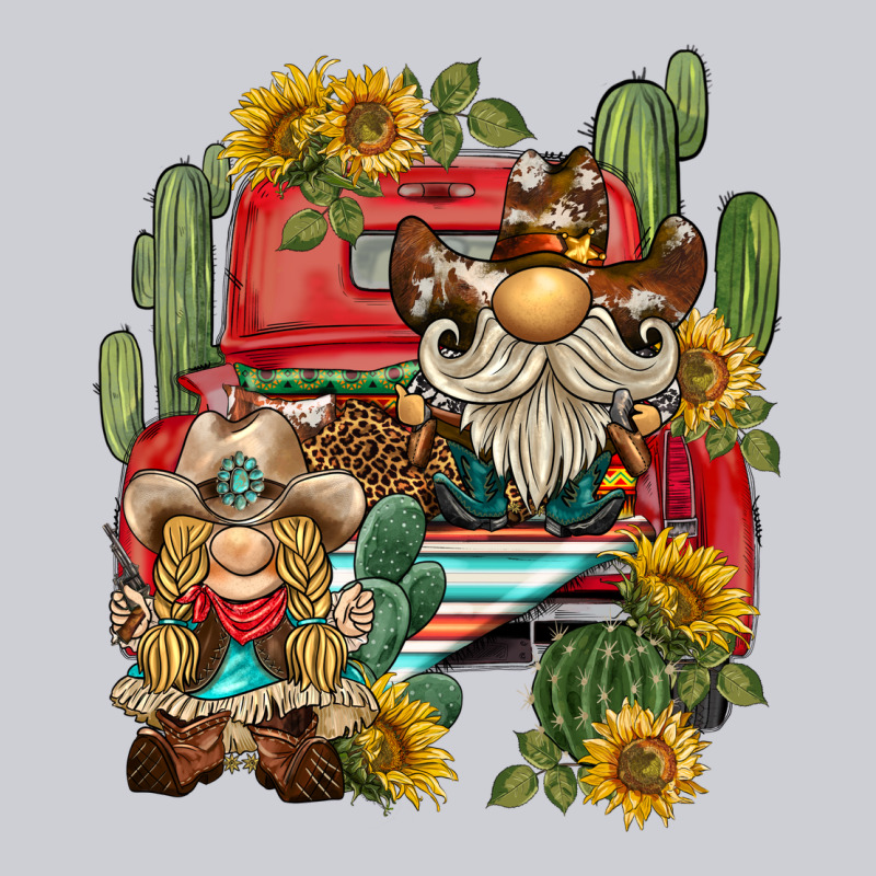 Western Gnome Truck Cactus Sunflower Heavyweight Sweatshirt by BarkalooDesign | Teevron