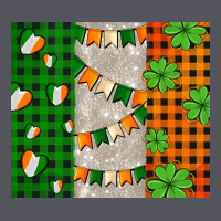 Irish Flag With Shamrocks And Heart Vintage Hoodie | Teevron