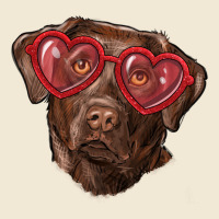 Labrador Retriever With Love Glass Ladies Tee | Teevron