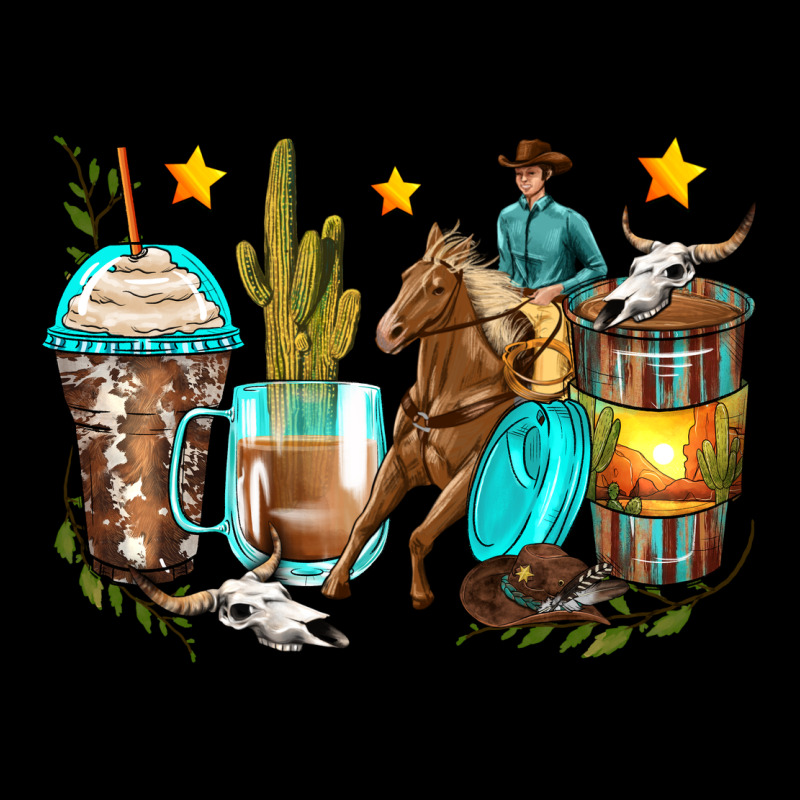Cowboy Coffee Cups Heavy Core Tee by Zillion Design Studio | Teevron