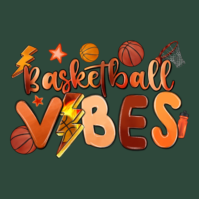 Basketball Vibes Zipper Hoodie by MaliasSmallBusiness | Teevron
