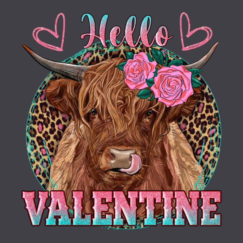 Hello Valentine Highland Cow Heavyweight Hoodie by RanaPortraitStore | Teevron