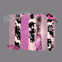 Purple Glitter Cowhide Pattern Brushstrokes Heavyweight Hoodie | Teevron