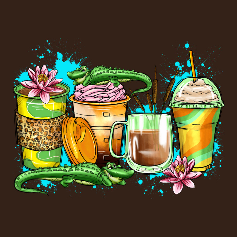 Alligator Coffee Cups Heavy Core Tee by Zillion Design Studio | Teevron