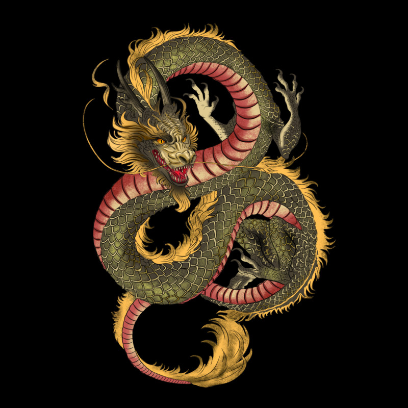 Green And Yellow Dragon Ladies Tee by RanaPortraitStore | Teevron