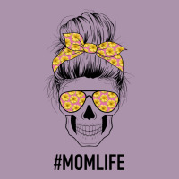 Yellow Flower On Pink Background Mom Skull Heavyweight Hoodie | Teevron