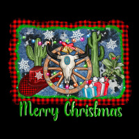 Merry Christmas Western Bull Skull Urban Heavy Tee | Teevron