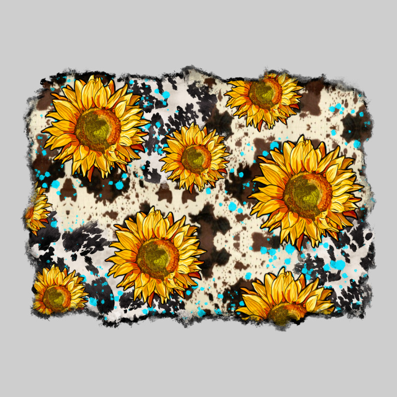 Cowhide Sunflower Pattern Premium Tee by Zillion Design Studio | Teevron