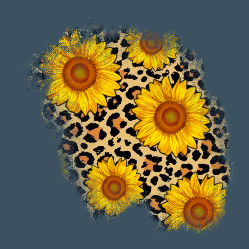 Leopard Sunflower Patch Urban Heavy Tee by AdoDesignShop | Teevron