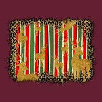 Christmas Reindeers Leopard Background Classic Tee | Teevron