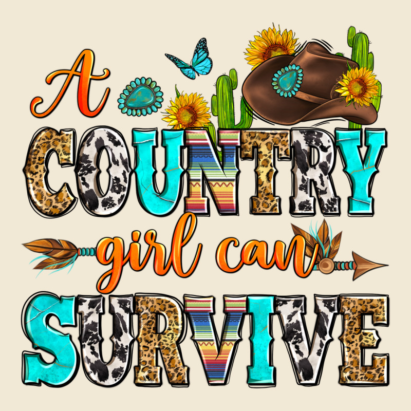 A Country Girl Can Survive Premium Tee by Zillion Design Studio | Teevron
