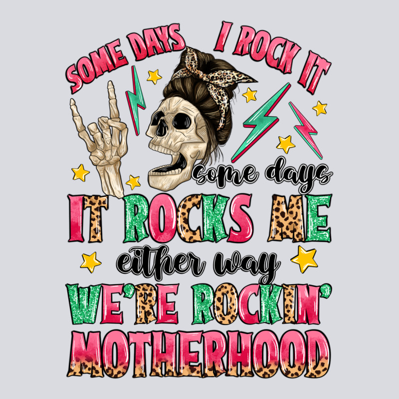 Some Days I Rock It Some Days It Rocks Me Zipper Hoodie by MaliasSmallBusiness | Teevron