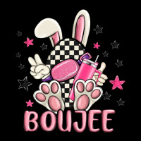 Boujee Checkered Easter Bunny Egg Trending Long Sleeve Tee | Teevron