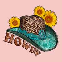 Howdy Leopard Tooled Leather Hat Urban Heavy Tee | Teevron