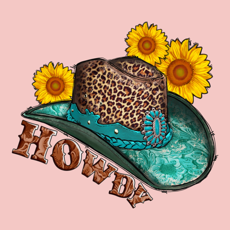 Howdy Leopard Tooled Leather Hat Urban Heavy Tee by AdoDesignShop | Teevron