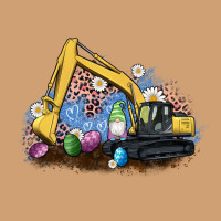 Easter Excavator Gnome Egg Leopard Vintage Tee | Teevron