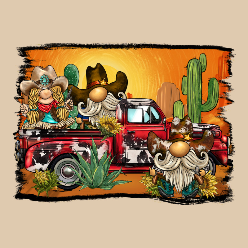 Western Truck Cowboy Gnome Background Heavyweight Sweatshirt by BarkalooDesign | Teevron