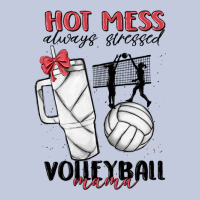 Hot Mess Always Stressed Volleyball Mama Long Sleeve Tee | Teevron