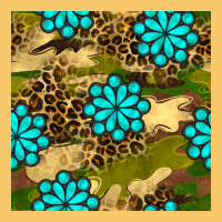 Camouflage Leopard Gemstone Seamless Pattern Vintage Hoodie | Teevron
