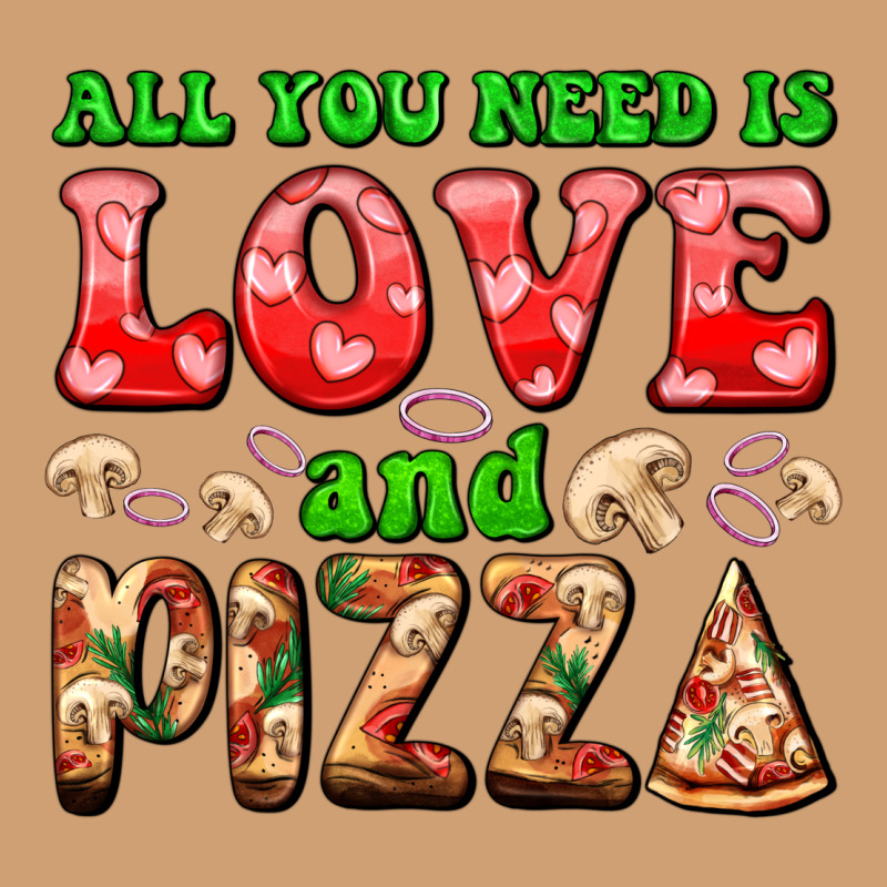 All You Need Is Love And Pizza Vintage Tee by AdoDesignShop | Teevron