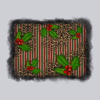 Christmas Plaid Leopard Mistletoe Background Classic Tee | Teevron