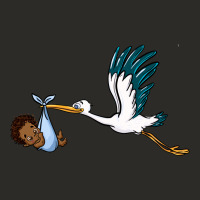 Stork With Black Baby Boy Heavy Core Tee | Teevron