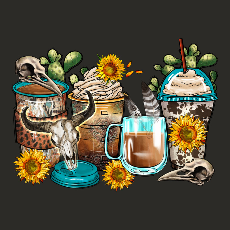 Bull Skull Coffee Cups Heavy Core Tee by Zillion Design Studio | Teevron