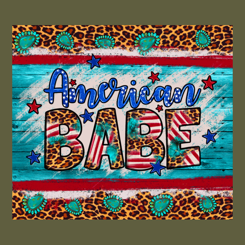 American Babe Leopard Gemstone Vintage Tee by Artiststas | Teevron