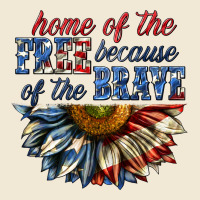 Home Of The Free Because Of The Brave Sunflower Bi Ladies Tee | Teevron