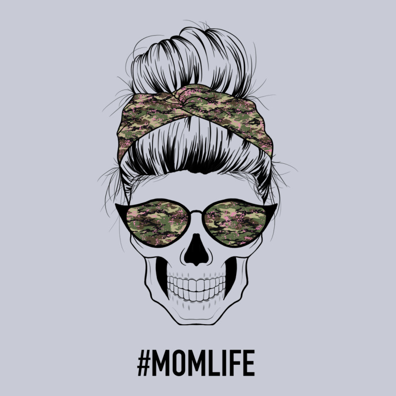 Feminine Camouflage Patterned Mom Skull Heavyweight Hoodie by Bettercallsaul | Teevron