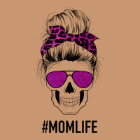 Purple Glitter, Leopard Patterned Mom Skull Heavyweight Hoodie | Teevron