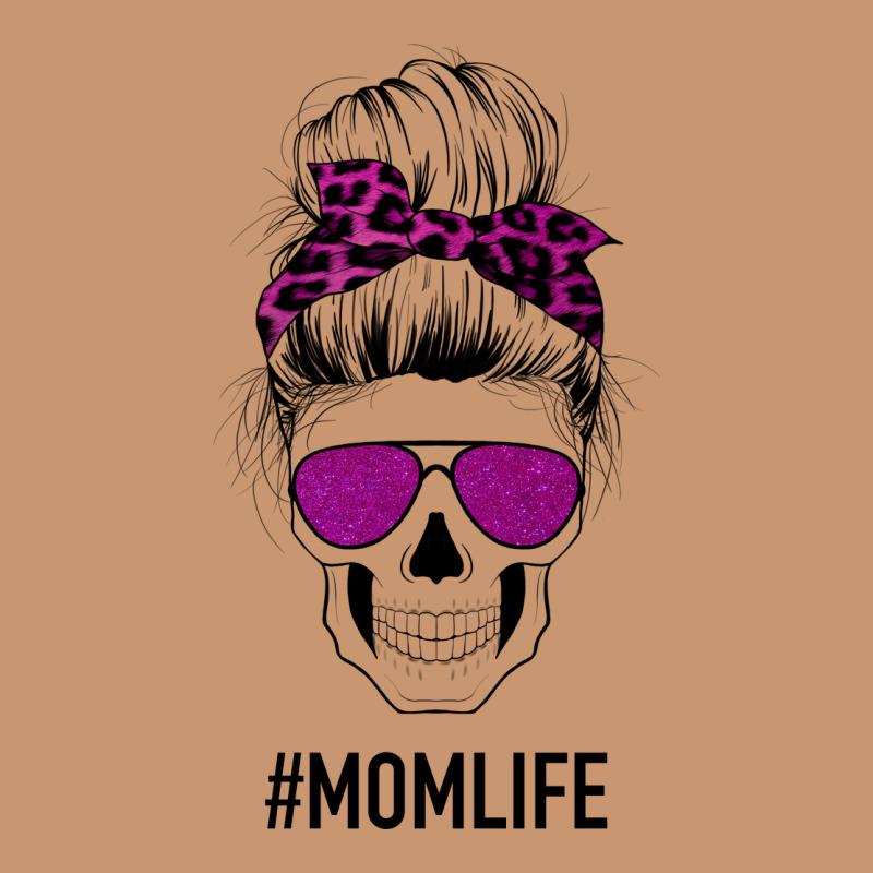 Purple Glitter, Leopard Patterned Mom Skull Heavyweight Hoodie by Bettercallsaul | Teevron