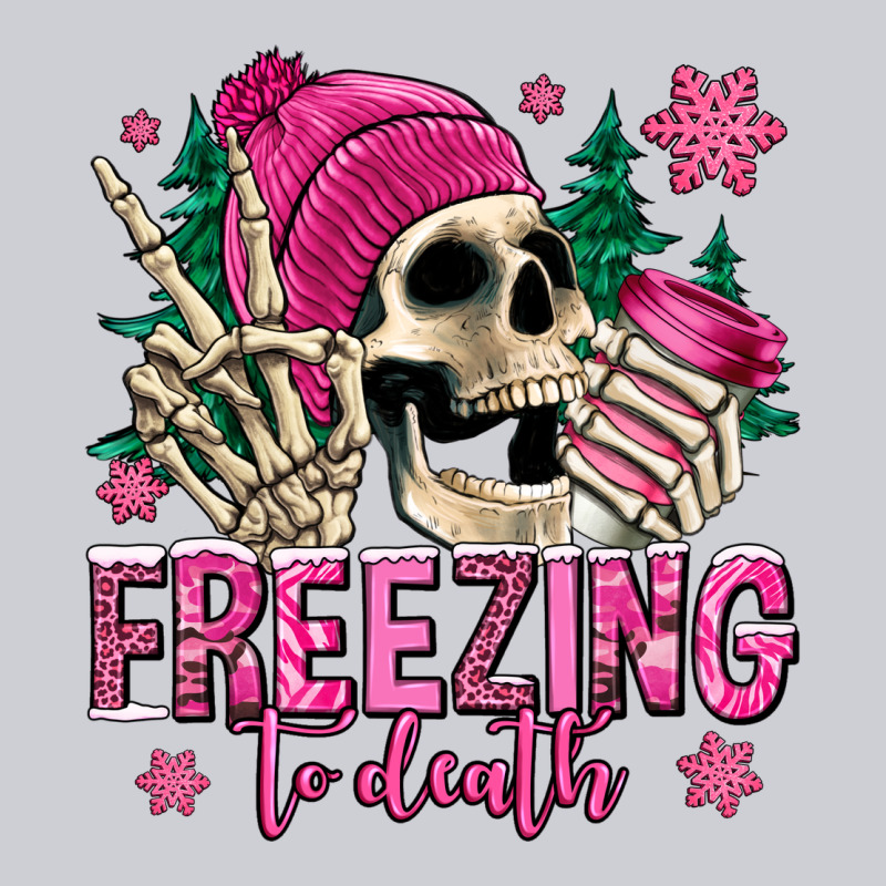 Freezing To Death Winter Skull Heavyweight Sweatshirt by Jasminsmagicworld | Teevron