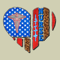 4th Of July Nurse Heart Flag Heavy Core Tee | Teevron