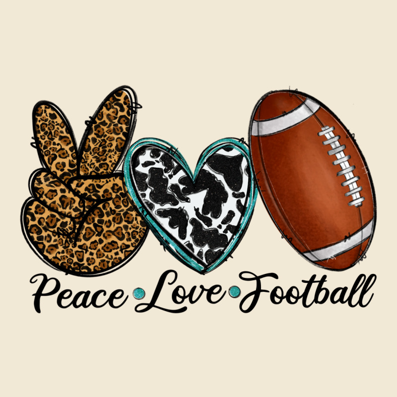 Peace Love Football Premium Tee by RanaPortraitStore | Teevron