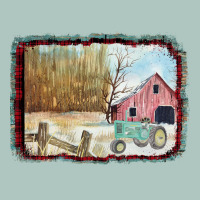 Christmas Barn Tractor Snow Premium Sweatshirt | Teevron