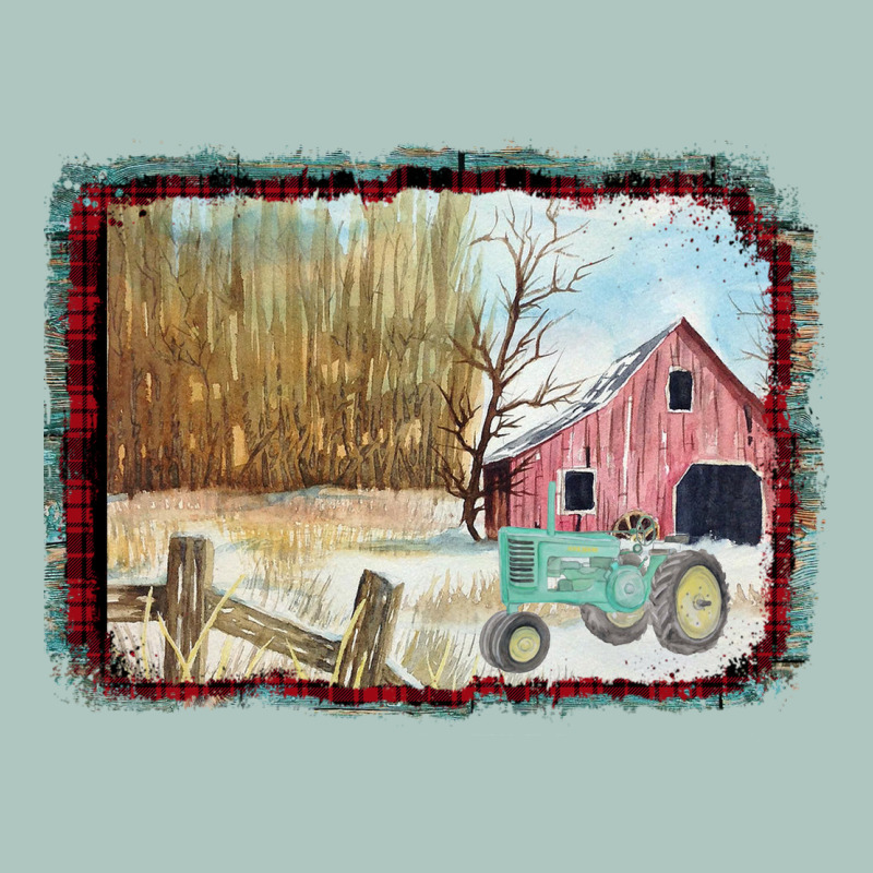 Christmas Barn Tractor Snow Premium Sweatshirt by Bettercallsaul | Teevron