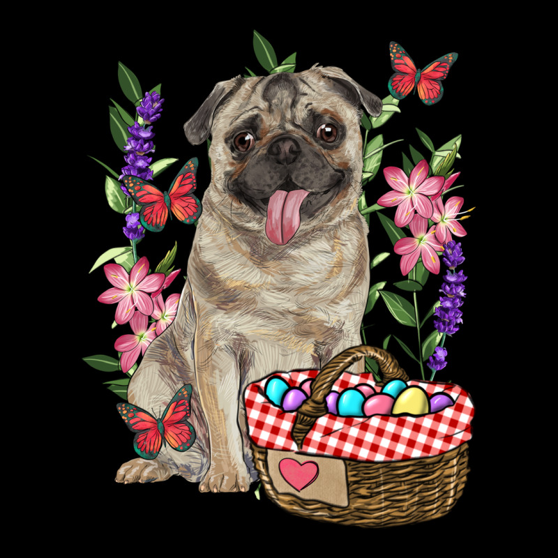Easter Pug Ladies Tee by RanaPortraitStore | Teevron