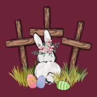 Floral Watercolor Easter Bunny Cross Long Sleeve Tee | Teevron